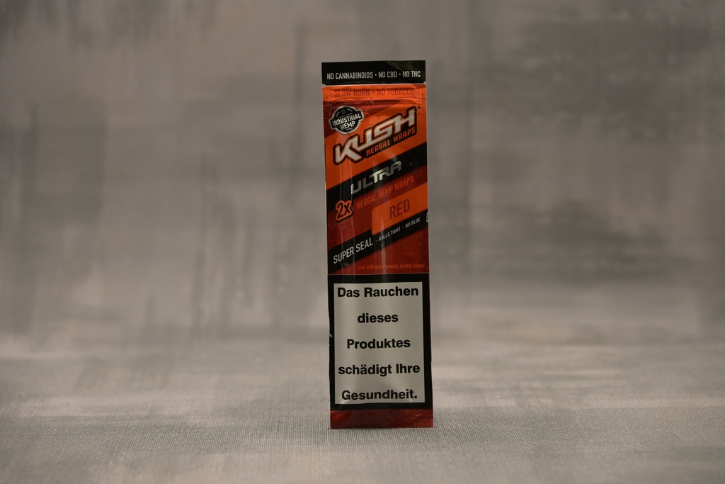 Kush Herbal Hemp Wraps Ultra - Red
