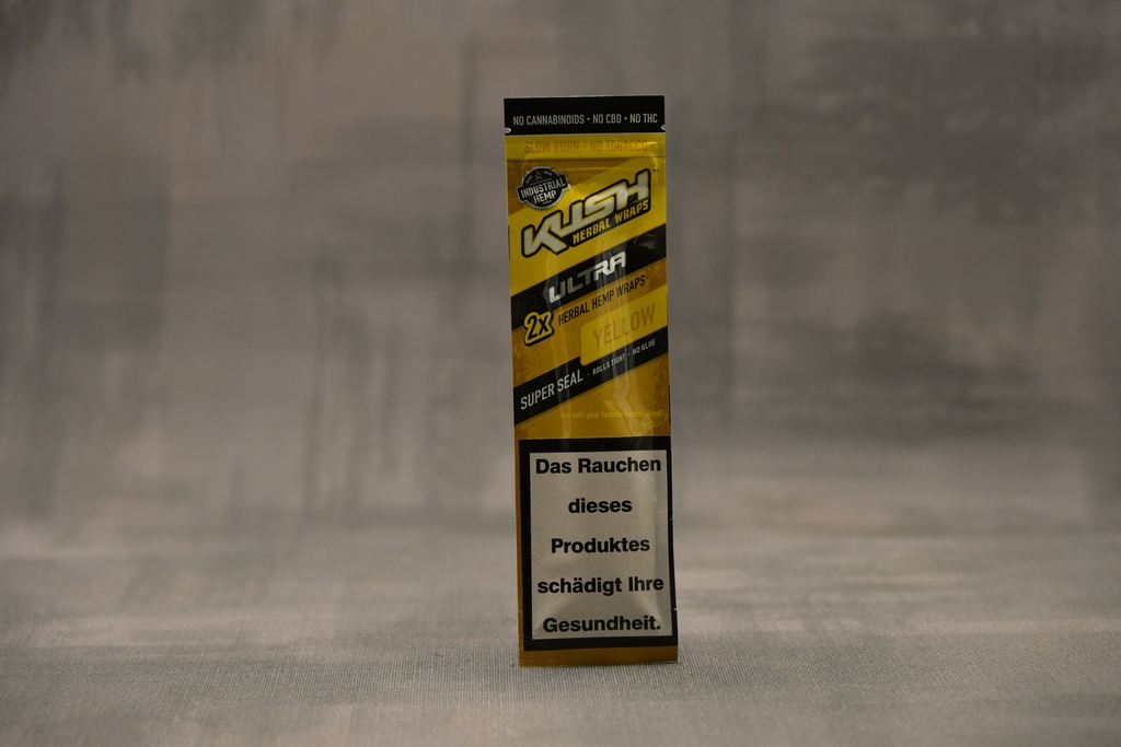 Kush Herbal Hemp Wraps Ultra - Yellow