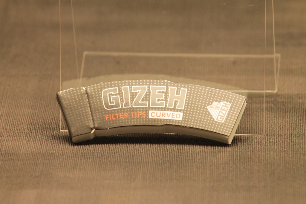 Gizeh Black Curved Filter Tips