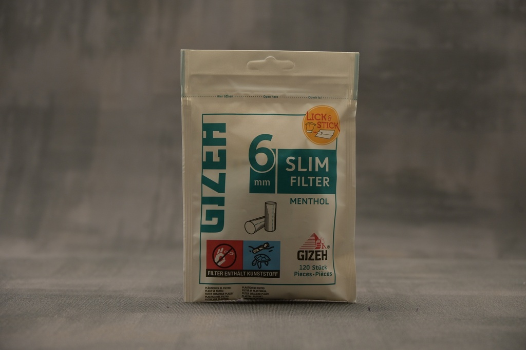 GIZEH Slim Filter Menthol