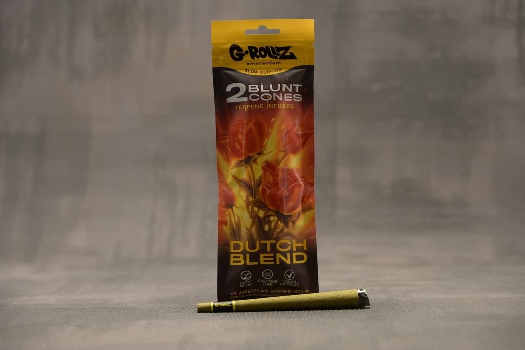 G-Rollz | 2x 'Dutch Blend' Terpene-infused Pre-rolled Hemp Cones