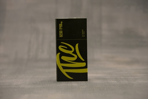 [P0000892] THC Papers King Size Slim + Tips White