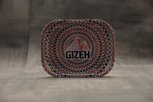 [P0013668] GIZEH Metal Tray S Trippy Mix Red/White