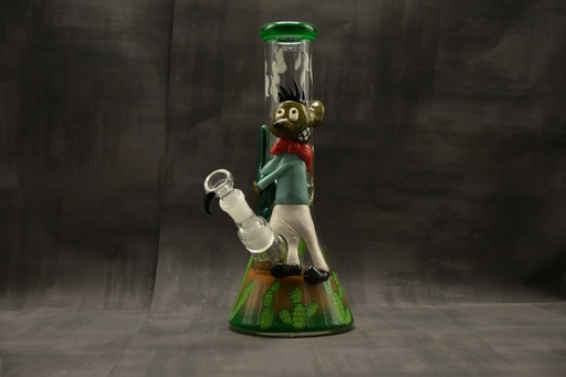 [P0002923] Amsterdam - Green Golom Chillum Slit Bong
