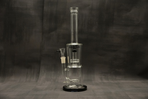 [P0000232] Black Leaf Bong mit Trommelperko und Inline Slit