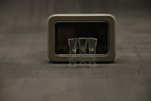 [P0002412] Black Leaf Glastips - 3er Set - 6mm - L 37mm