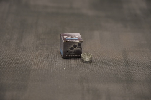 [P0000202] Edelstahlschüsselsieb 15mm Black Leaf ohne Rand - 5er Pack