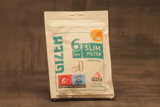 [P0000482] GIZEH Slim Filter Menthol